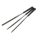 3 Pieces Mini Needle Rasp Set Assorted Rasp Model Plastic Grinding Tool Flat Round Triangle