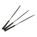 3 Pieces Mini Needle Rasp Set Assorted Rasp Model Plastic Grinding Tool Flat Round Triangle