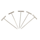 A Box of 50 Pieces T Shape Needles Pins for Wigs Hair Weaving Tools Sewing Crafts 38mm Silver