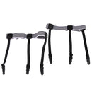 Pair Of Men Shirt Stays Holders Elastic Lock Garters 37cm-48cm Striped 2