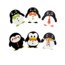 100Pcs Penguin Shapes Wood Buttons for Sewing Crafting 25mm