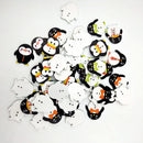 100Pcs Penguin Shapes Wood Buttons for Sewing Crafting 25mm