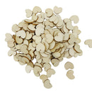 200 Pieces Wood Cutout Shapes Unfinished Heart Slices for Craft 12x15mm