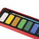 Watercolor Paints Set 12 Colors with Brush Artist Craft School Stationeries