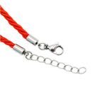 Pack of 5PCS Stainless Steel Jewelry Extenders Bracelet Lobster Clasp Cords Ends For Crafts 3.2mm