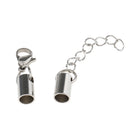 Pack of 5PCS Stainless Steel Jewelry Extenders Bracelet Lobster Clasp Cords Ends For Crafts 5mm