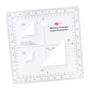 5"x5" Coordinate Scale Protractor Grid Reader GTA Topographic Map Scale for Map Reading