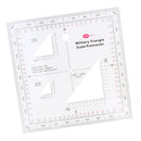 5"x5" Coordinate Scale Protractor Grid Reader GTA Topographic Map Scale for Map Reading
