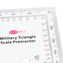 5"x5" Coordinate Scale Protractor Grid Reader GTA Topographic Map Scale for Map Reading
