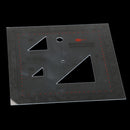 5"x5" Coordinate Scale Protractor Grid Reader GTA Topographic Map Scale for Map Reading