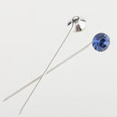 12 Pieces Round Crystal Hijab Pins Scarf Shawl Safety Pins Dressmaking Pins Fashion Jewelry Brooch