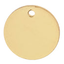 Pack of 20PCS Alloy Round Pieces With Hole For Jewelry Necklace Earrings Jewelry Bracelet Making Craft Projects DIY Gold