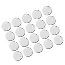 Pack of 20PCS Alloy Round Pieces With Hole For Jewelry Necklace Earrings Jewelry Bracelet Making Craft Projects DIY Silver