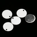Pack of 20PCS Alloy Round Pieces With Hole For Jewelry Necklace Earrings Jewelry Bracelet Making Craft Projects DIY Silver