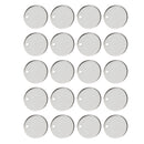 Pack of 20PCS Alloy Round Pieces With Hole For Jewelry Necklace Earrings Jewelry Bracelet Making Craft Projects DIY White K