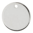 Pack of 20PCS Alloy Round Pieces With Hole For Jewelry Necklace Earrings Jewelry Bracelet Making Craft Projects DIY White K