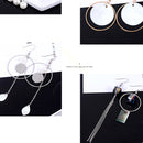 Pack of 20PCS Alloy Cuboid Copper Stick With Hole For Jewelry Necklace Earrings Making Home Hanging Embellishments Silver