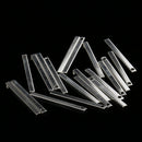 Pack of 20PCS Alloy Cuboid Copper Stick With Hole For Jewelry Necklace Earrings Making Home Hanging Embellishments Silver