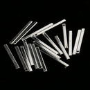 Pack of 20PCS Alloy Cuboid Copper Stick With Hole For Jewelry Necklace Earrings Making Home Hanging Embellishments White K