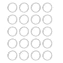 Pack of 20PCS Brass Copper Circle For Jewelry Necklace Earrings Making Craft Projects DIY Silver