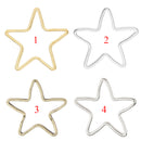 Pack of 20PCS Alloy Star Shape Findings For Jewelry Necklace Earrings Making DIY Craft Supplies Gold