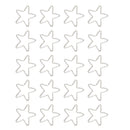 Pack of 20PCS Alloy Star Shape Findings For Jewelry Necklace Earrings Making DIY Craft Supplies White K