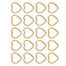 Pack of 20PCS Alloy Heart Shape Findings Charms For Jewelry Bracelet Necklace Earrings Making Craft Gold
