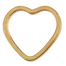 Pack of 20PCS Alloy Heart Shape Findings Charms For Jewelry Bracelet Necklace Earrings Making Craft Gold