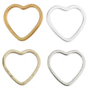 Pack of 20PCS Alloy Heart Shape Findings Charms For Jewelry Bracelet Necklace Earrings Making Craft Bronze