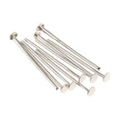 Pack of 500PCS T Shape Needles Flat Head Pins For Beading Crafts Jewelry Necklace Earrings Bracelet Making 20mm