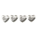 50 Pieces Alloy Mama Pattern Heart Shape Hanging Pendant Charms for Jewelry Making Crafts
