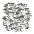 50 Pieces Alloy Mama Pattern Heart Shape Hanging Pendant Charms for Jewelry Making Crafts