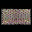Iron On Beaded Glass Rhinestone Mesh Trim Applique Motif