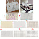 Iron On Beaded Glass Rhinestone Mesh Trim Applique Motif