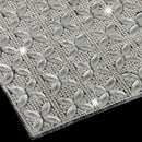 Iron On Beaded Glass Rhinestone Mesh Trims Applique Decoration DIY Motifs