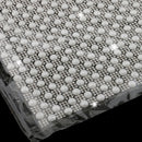 Iron On Beaded Glass Rhinestone Mesh Trim Applique Motif