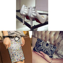 Iron On Beaded Glass Rhinestone Mesh Trim Appliques Bags Shoes DIY Motifs