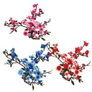 Sewing Embellishments Scrapbooking Clothes Costume DIY Lace Embroidered Venise Trim Clothes Sewing Applique Plum Blossom Pink