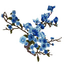 Sewing Embellishments Scrapbooking Clothes Costume DIY Lace Embroidered Venise Trim Clothes Sewing Applique Plum Blossom Blue