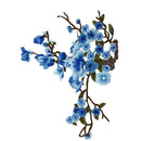 Sewing Embellishments Scrapbooking Clothes Costume DIY Lace Embroidered Venise Trim Clothes Sewing Applique Plum Blossom Blue