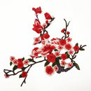 Sewing Embellishments Scrapbooking Clothes Costume DIY Lace Embroidered Venise Trim Clothes Sewing Applique Plum Blossom Red