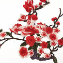 Sewing Embellishments Scrapbooking Clothes Costume DIY Lace Embroidered Venise Trim Clothes Sewing Applique Plum Blossom Red
