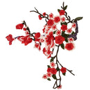 Sewing Embellishments Scrapbooking Clothes Costume DIY Lace Embroidered Venise Trim Clothes Sewing Applique Plum Blossom Red