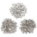 100 Pieces Tibetan Silver Spacer Beads fit Charm Chain DIY Jewelry Findings 6mm