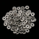 100 Pieces Tibetan Silver Spacer and Stopper Bead for Fashion Jewelry Making 9mm