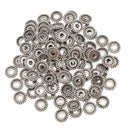 100 Pieces Tibetan Silver Spacer and Stopper Bead for Fashion Jewelry Making 9mm