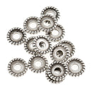 100 Pieces Tibetan Silver Spacer and Stopper Bead for Fashion Jewelry Making 9mm