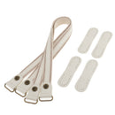 Pack of 2PCS White Color PU Leather Replacement Strap for Women Ladies Purse Handbag Accessories