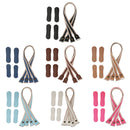 Pack of 2PCS PU Leather Replacement Strap for Women Ladies Purse Handbag Accessories Fuchsia