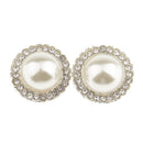 5 Pieces Pearl+ Rhinestone Decorative Buttons Sewing Buttons Sewing Craft